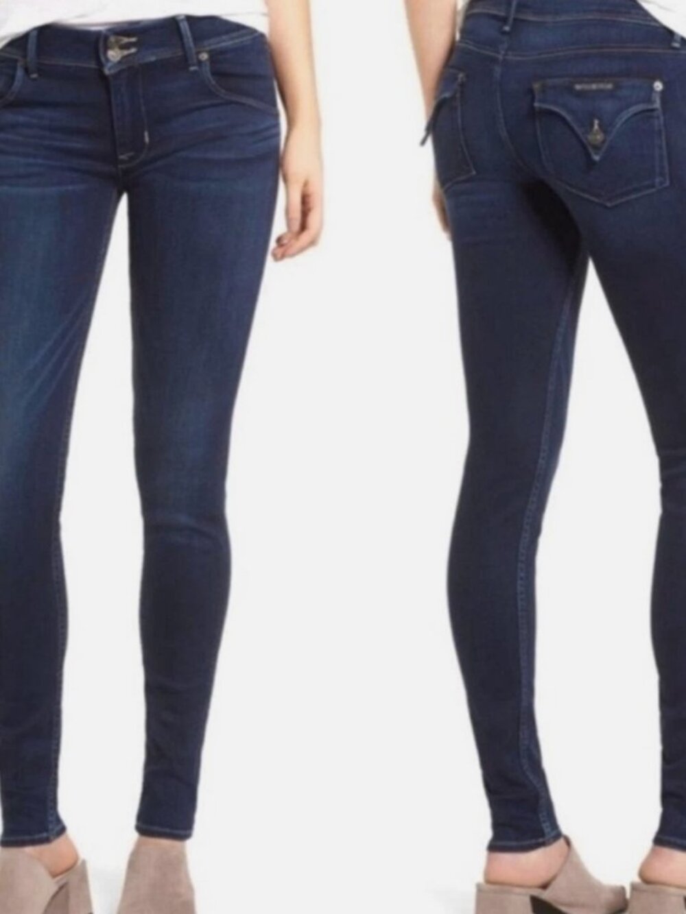 Hudson Collin Midrise Skinny Size 26 Dark Blue